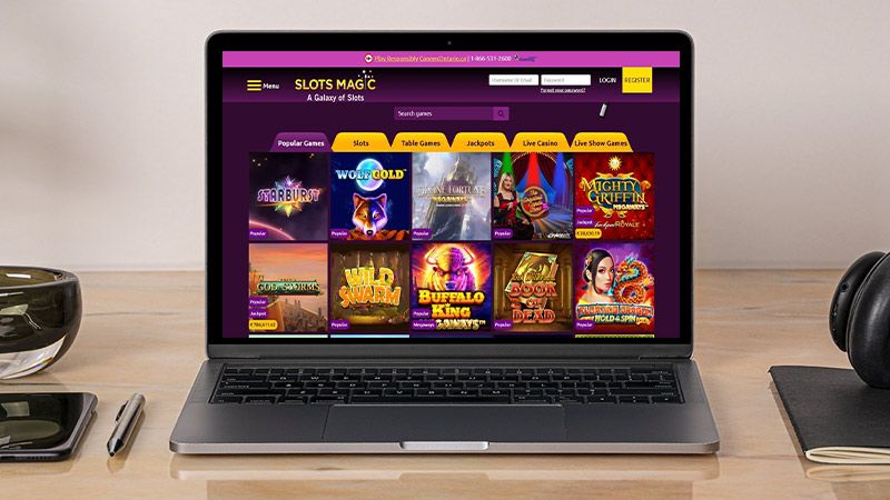 SlotsMagic Casino main page