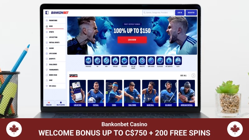 Bankonbet Casino main page