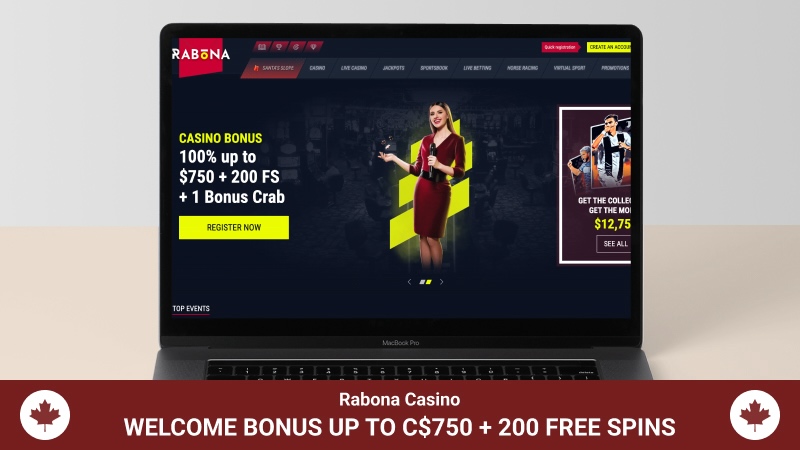 Rabona Casino main page