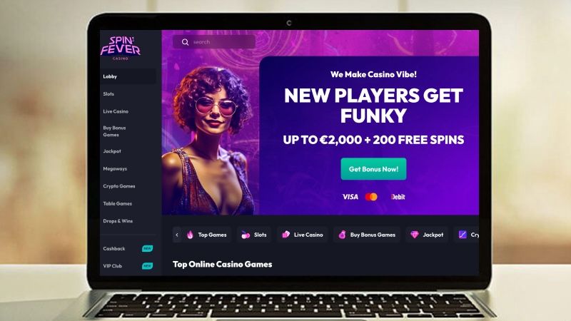 SpinFever Casino main page