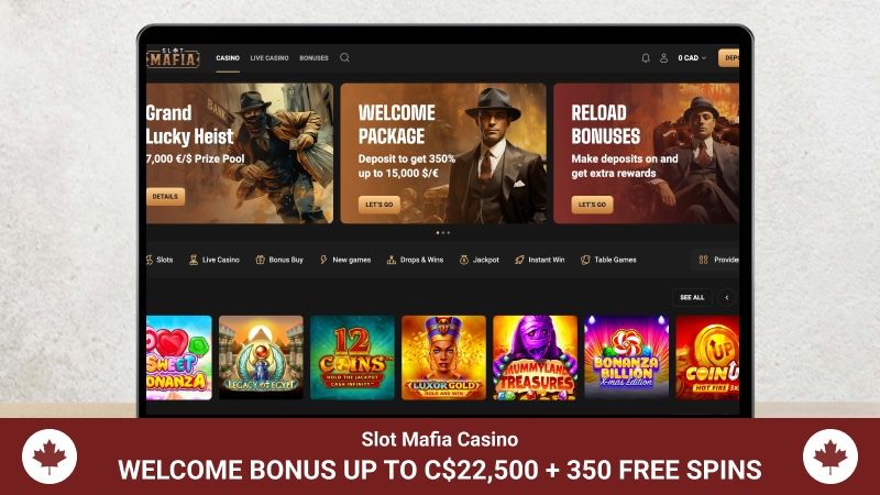 Slot Mafia Casino Main Page