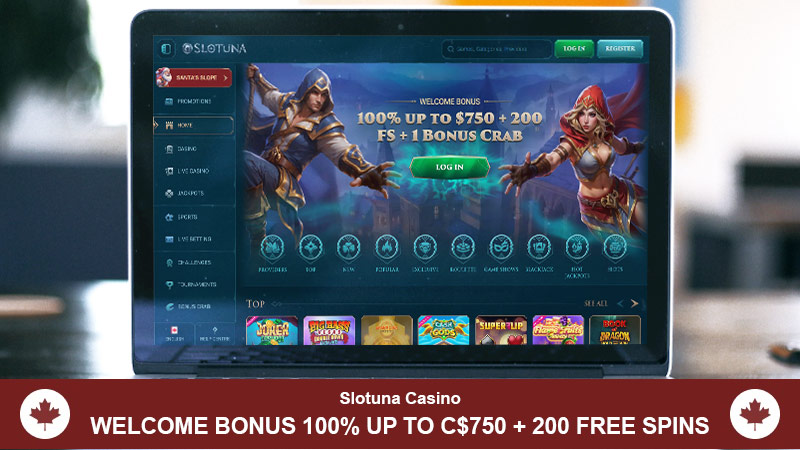 Slotuna Casino Main Page