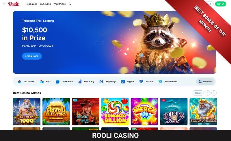 Rooli casino main page best bonus of the month badge