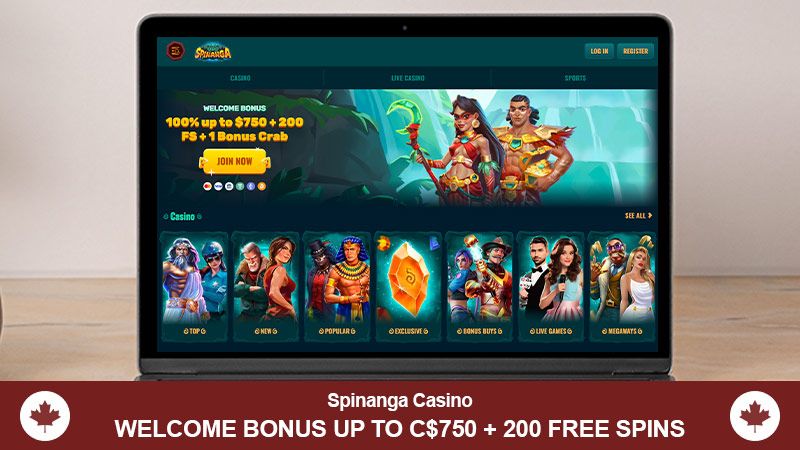 Spinanga casino main page