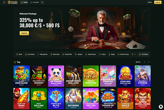 Goldex Casino - Main page