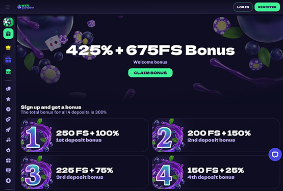 Winberry Casino - Welcome package
