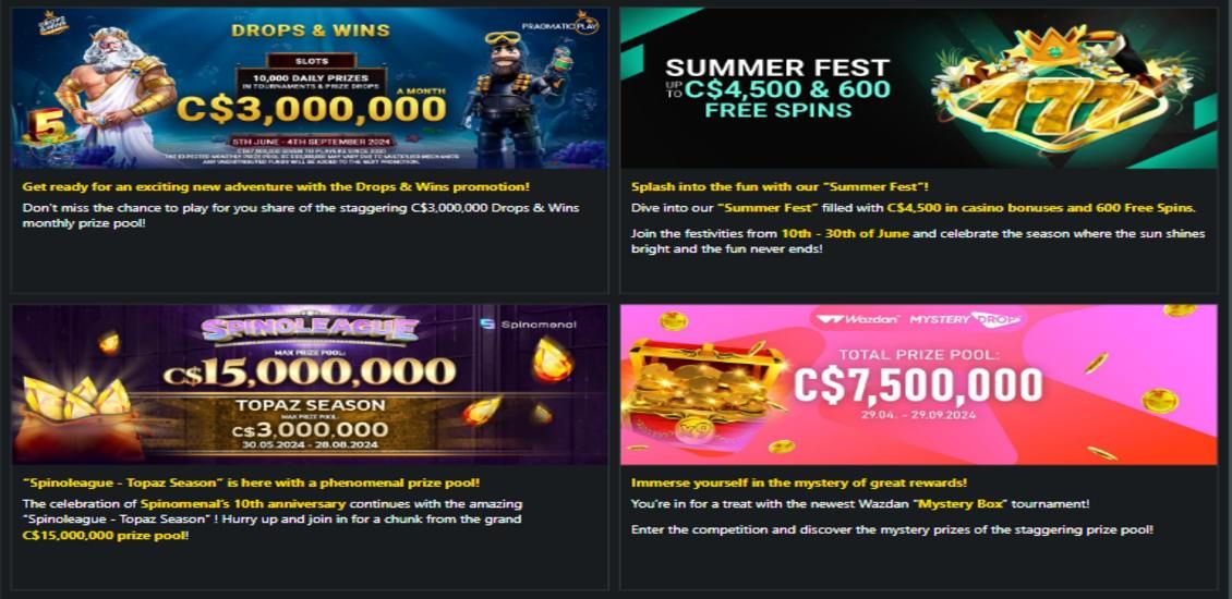 1Bet casino bonuses and promotions