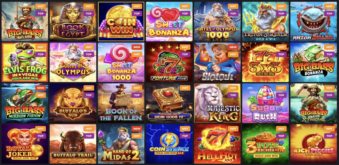 1Red casino slots library