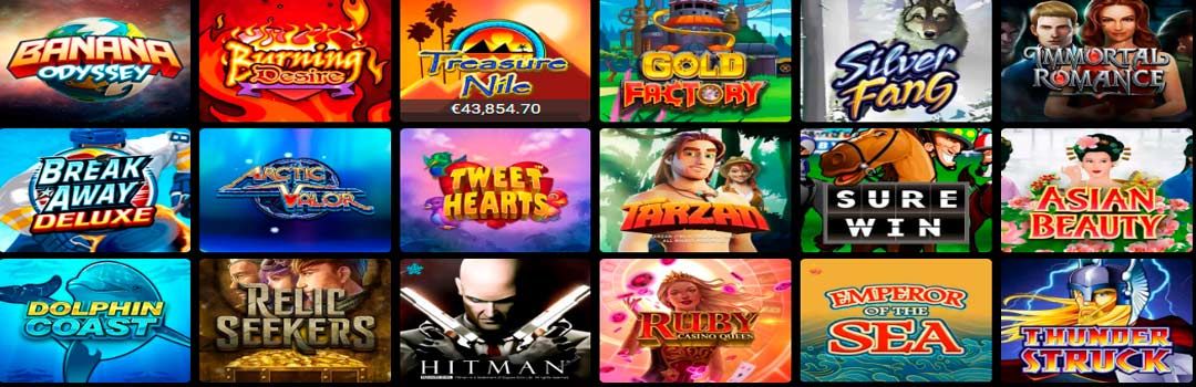 Microgaming software - slot machines list