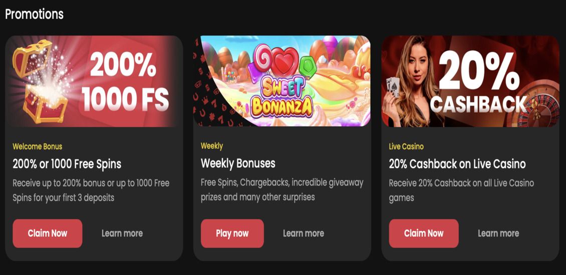 Cherry Casino bonuses and promotions