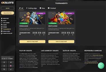 1xSlots Casino - Tournaments