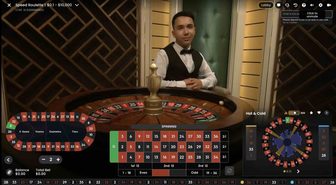 Live Roulette games at 21bets Casino