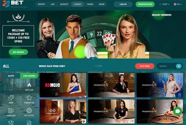 22bet Casino - Main Page