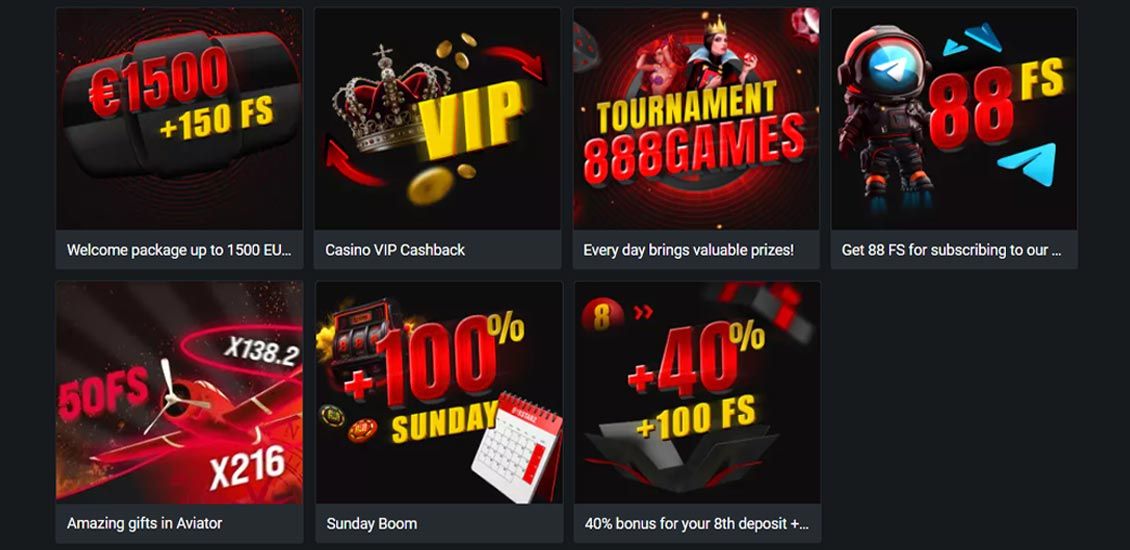 888 Starz Casino Promotions Page