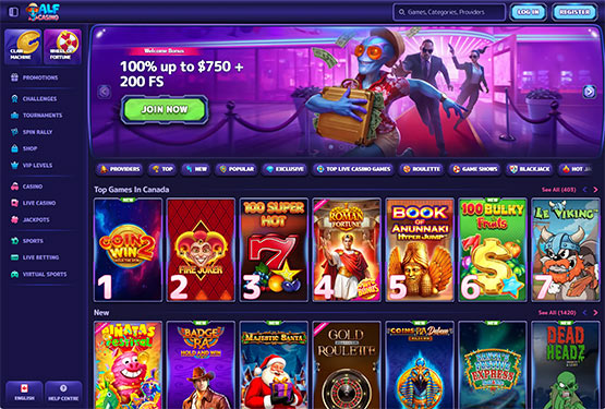 Alf casino main page