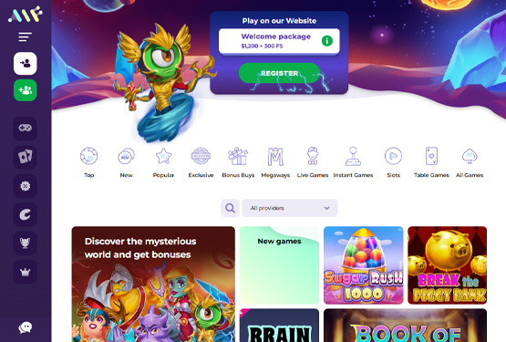 Alf casino main page