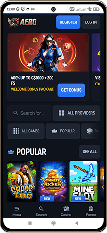 Mobile Screenshot of Aerobet Casino