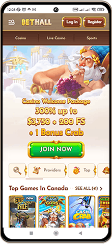 Mobile Screenshot of BetHall Casino
