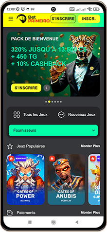 BetPrimero Casino Mobile Screenshot
