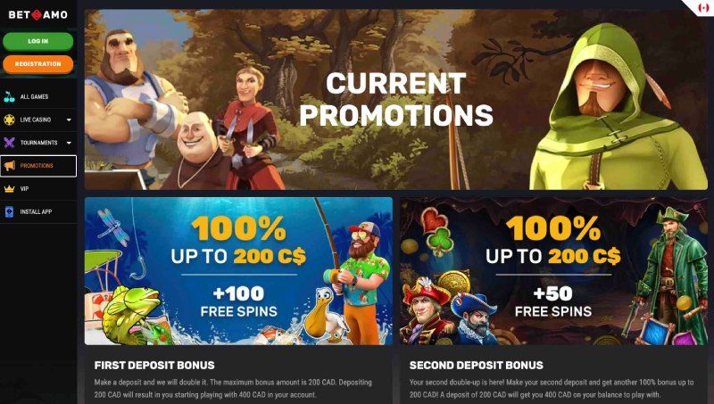 Betamo Casino promotions