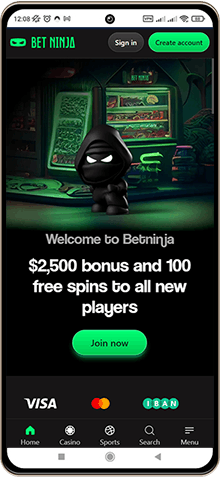 Mobile Screenshot of Betninja Casino