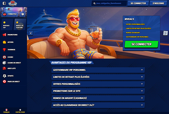 BigClash casino vip page de programmation