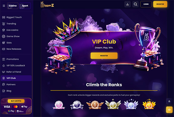 BiggerZ Casino - Club VIP