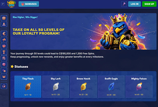 Birdspin Casino VIP Program