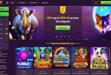 Bizzo Casino - main page