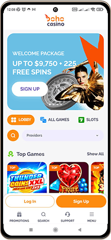 Boho Casino Mobile Screenshot
