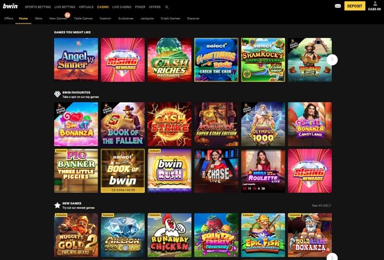 Bwin Casino main page