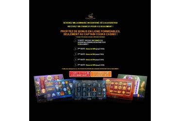 Captain Cooks Casino - page promotionnelle