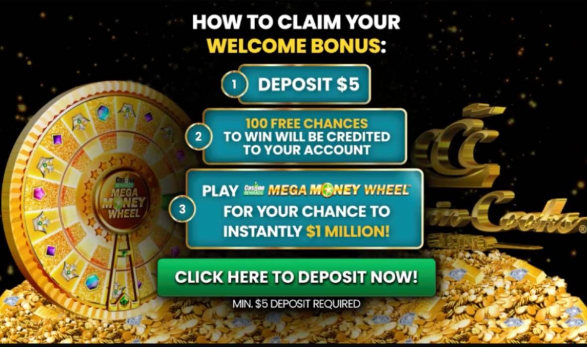 Captain Cooks Casino promo page