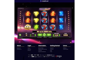 Casiplay casino - slot machine "Starburst".