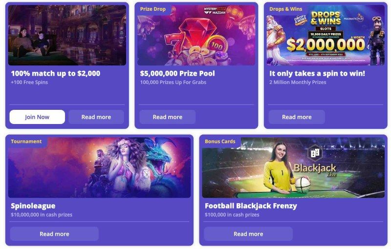 Casino Days promotion page