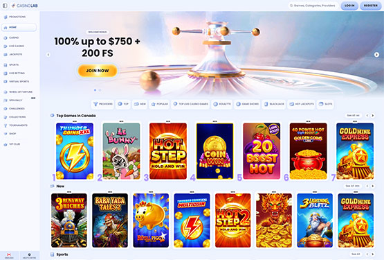 CasinoLab main page