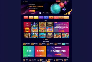 Cosmicslot Casino – Page d'accueil