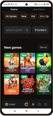 Mobile Screenshot of Crowngold Casino