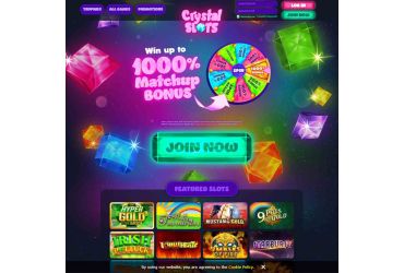 Crystal Slot Casino - Main Page