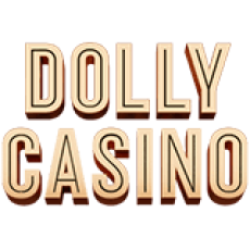 Logo Dolly Casino su sfondo scuro