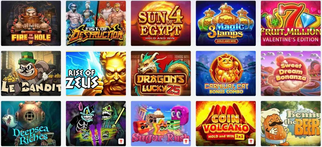 List of slot games at DozenSpins Casino