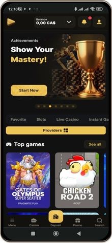 Mobile screenshot of DreamPlay Casino