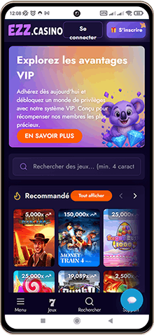 Ezz Casino sur mobile