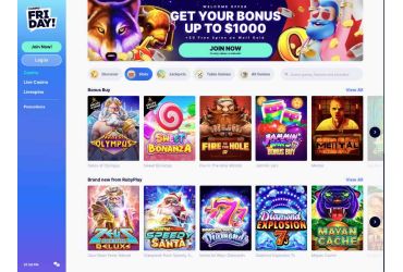 Friday Casino - games page | casinocanada.com