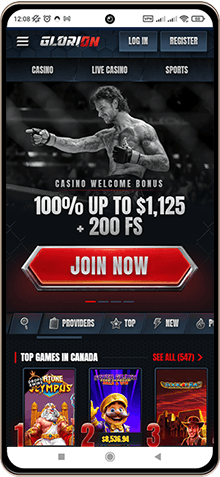 Mobile Screenshot of Glorion Casino