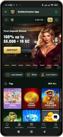 Mobile Screenshot of Goldex Casino
