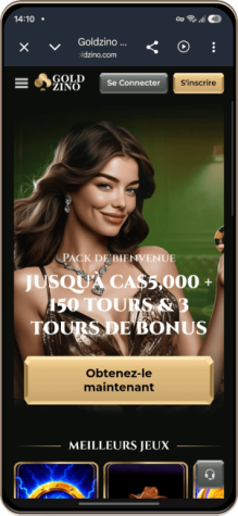 Goldzino Casino sur mobile