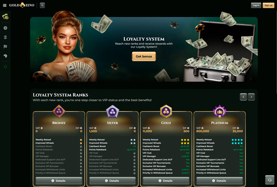 Goldzino casino VIP Page