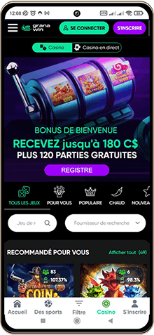 Granawin Casino sur mobile