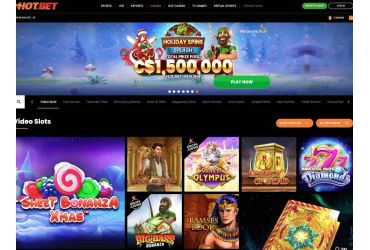 Hot.bet Casino main web page
